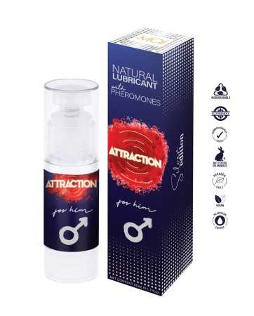 Lubrifiant naturel aux phéromones pour homme - Attraction19875oralove
