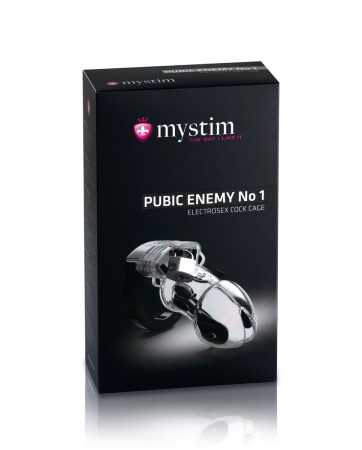Cage pénis électro-stimulation Pubic Enemy N°1 - Mystim