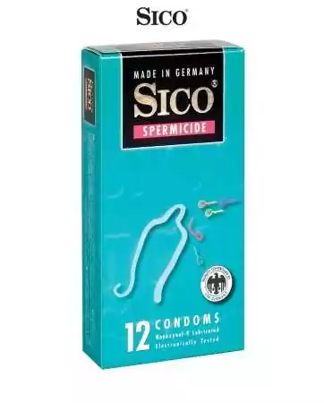 12 préservatifs Sico SPERMICIDE