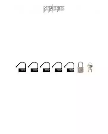 6 black padlocks - Mancage