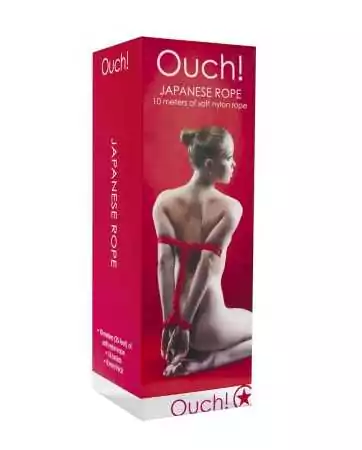 Corde de bondage Japonais 10m rouge - Ouch