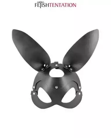 Masque bunny simili cuir réglable - Fetish Tentation