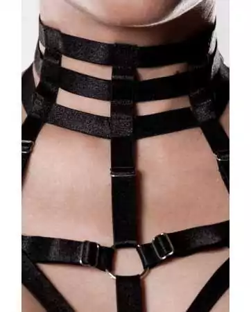 Set sexy fetish harnais et voile - Grey Velvet