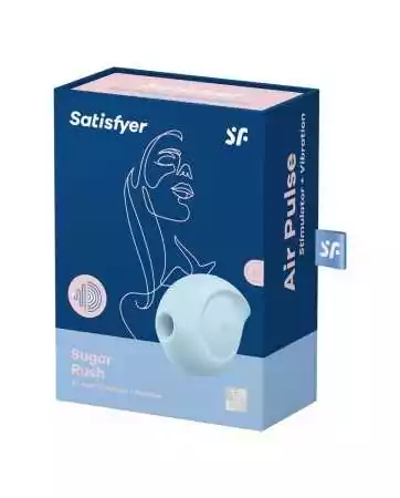 Double stimulateur Sugar Rush bleu - Satisfyer