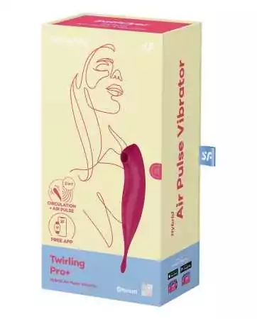 Stimulateur Satisfyer Twirling Pro+ Connecté rouge