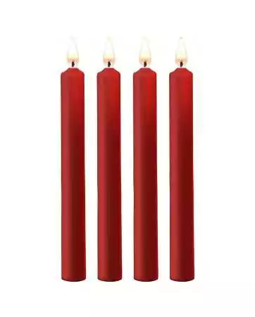 4 SM red large candles - Ouch!