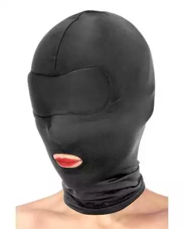 Cagoule BDSM bouche ouverte - Fetish Tentation