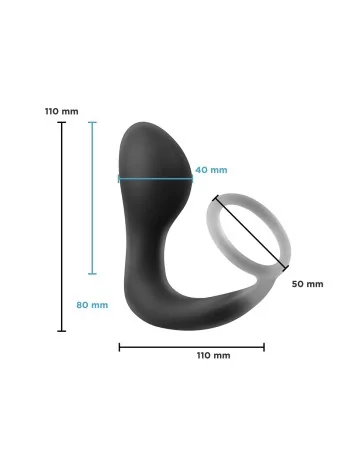 Plug prostatique avec cockring Renegade Slingshot