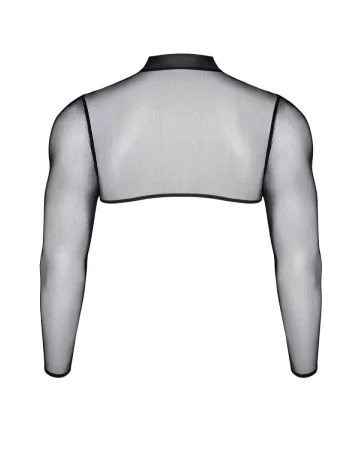 Crop top tulle noir transparent - Regnes