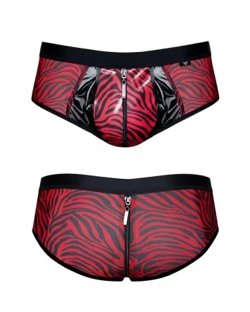 Shorty à zip en tulle zébré - Regnes