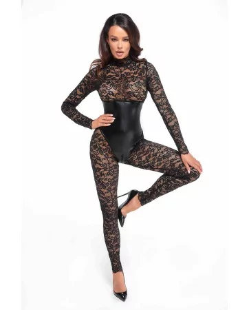 Combinaison corset Enigma F299 dentelle et wetlook