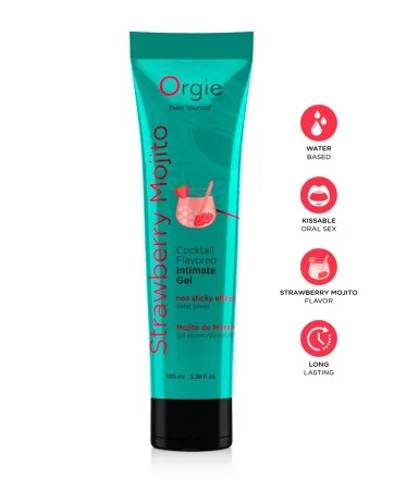 Gel intime Lube Tube Cocktail Fraise Mojito 100ml