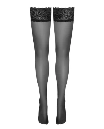 Bas autofixants noir Hold up - Cotelli Legwear