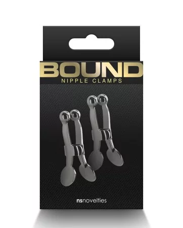 Pinces à tétons Bound noir