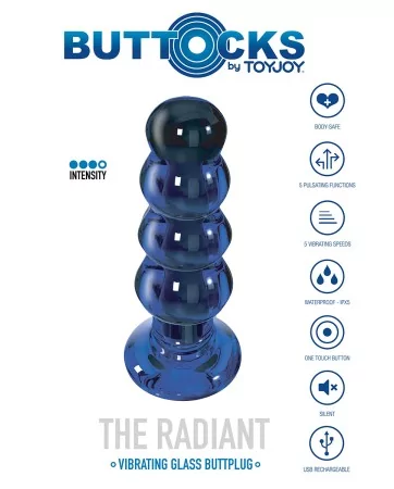 Plug vibrant en verre The Radiant