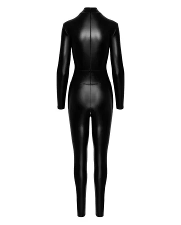 Combinaison intégrale Caged avec anneaux F319 wetlook