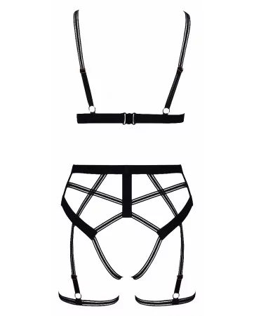  Set lingerie BDSM harnais noir - Cotelli Lingerie