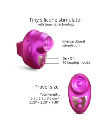 Stimulateur clitoridien Kisscool fuchsia - Love to Love