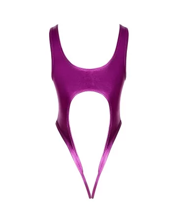 Body rose métallisé ouvert à l'entrejambe - Cotelli Lingerie Body rose métallisé ouvert à l'entrejambe - Cotelli Lingerie