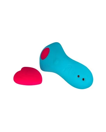 Stimulateur télécommandé de culotte HeartGem bleu - FairyGasm