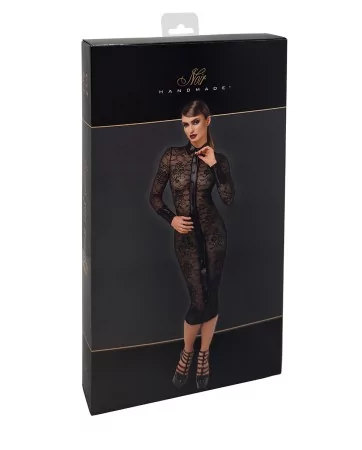 Robe fourreau Noirelle F376 - Noir Handmade