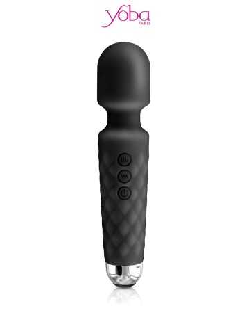 Vibro Love Wand rechargeable noir - Yoba16833oralove