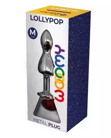 Plug bijou Lollypop rouge M - Wooomy