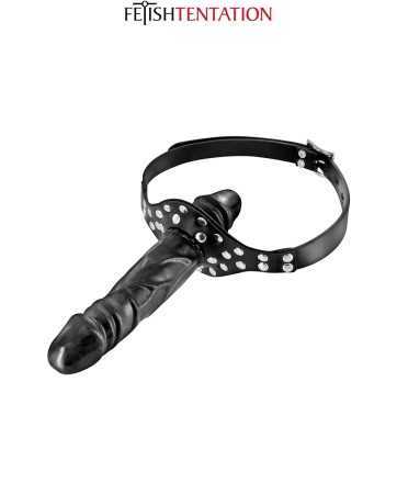 Doppeldildo-Knebel in Schwarz - Fetish Tentation17109oralove