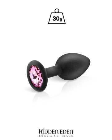 Plug black silicone jewel S - Hidden Eden17143oralove