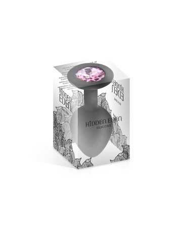 Plug black silicone jewel M - Hidden Eden17144oralove