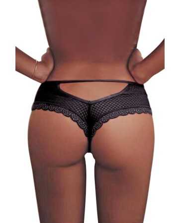 Tanga noir dentelle - Paris Hollywood17226oralove