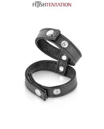 Double cockring simili cuir - Fetish Tentation17695oralove