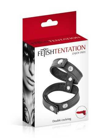 Double cockring simili cuir - Fetish Tentation17695oralove
