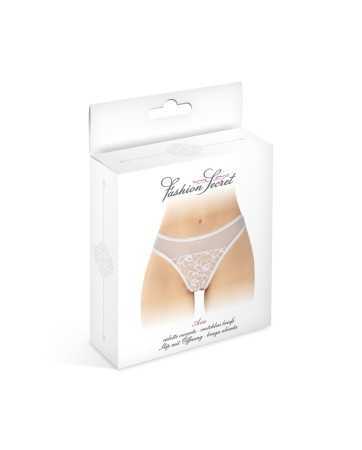 Tanga blanc ouvert Ava - Fashion Secret17702oralove