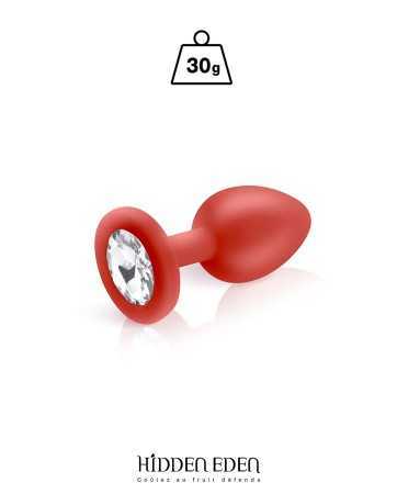 Plug red silicone jewel S - Hidden Eden17903oralove
