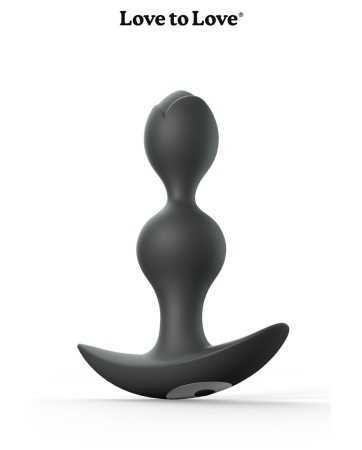 Plug anal vibrant Twinny Bud noir17982oralove