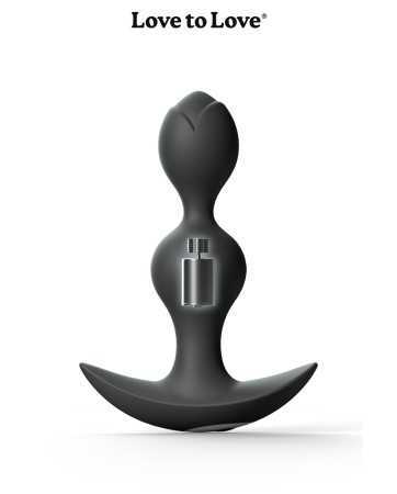 Plug anal vibrant Twinny Bud noir17982oralove