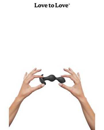 Plug anal vibrant Twinny Bud noir17982oralove