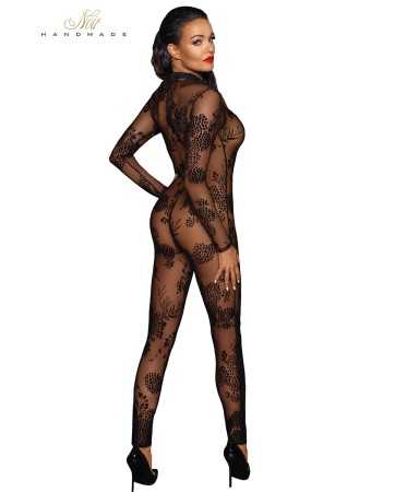 Combinaison intégrale en tulle floqué F23718774oralove