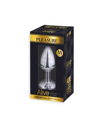 Plug métal bijou noir M - Alive19160oralove