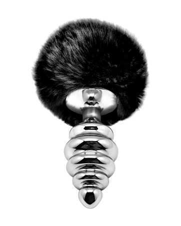Plug métal Fluffy Twist L noir - Alive19435oralove