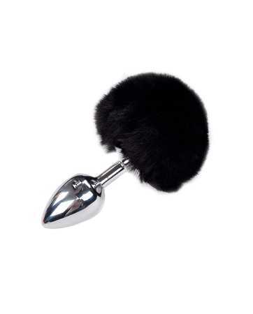 Plug métal Fluffy M noir - Alive19440oralove