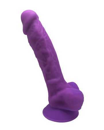 Gode double densité violet 17,5 cm - SilexD19691oralove